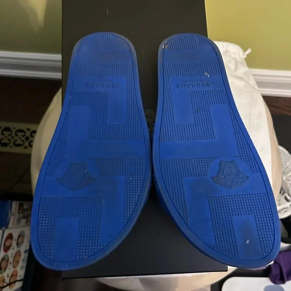 Versace Blue Slides - Picture 4 of 7